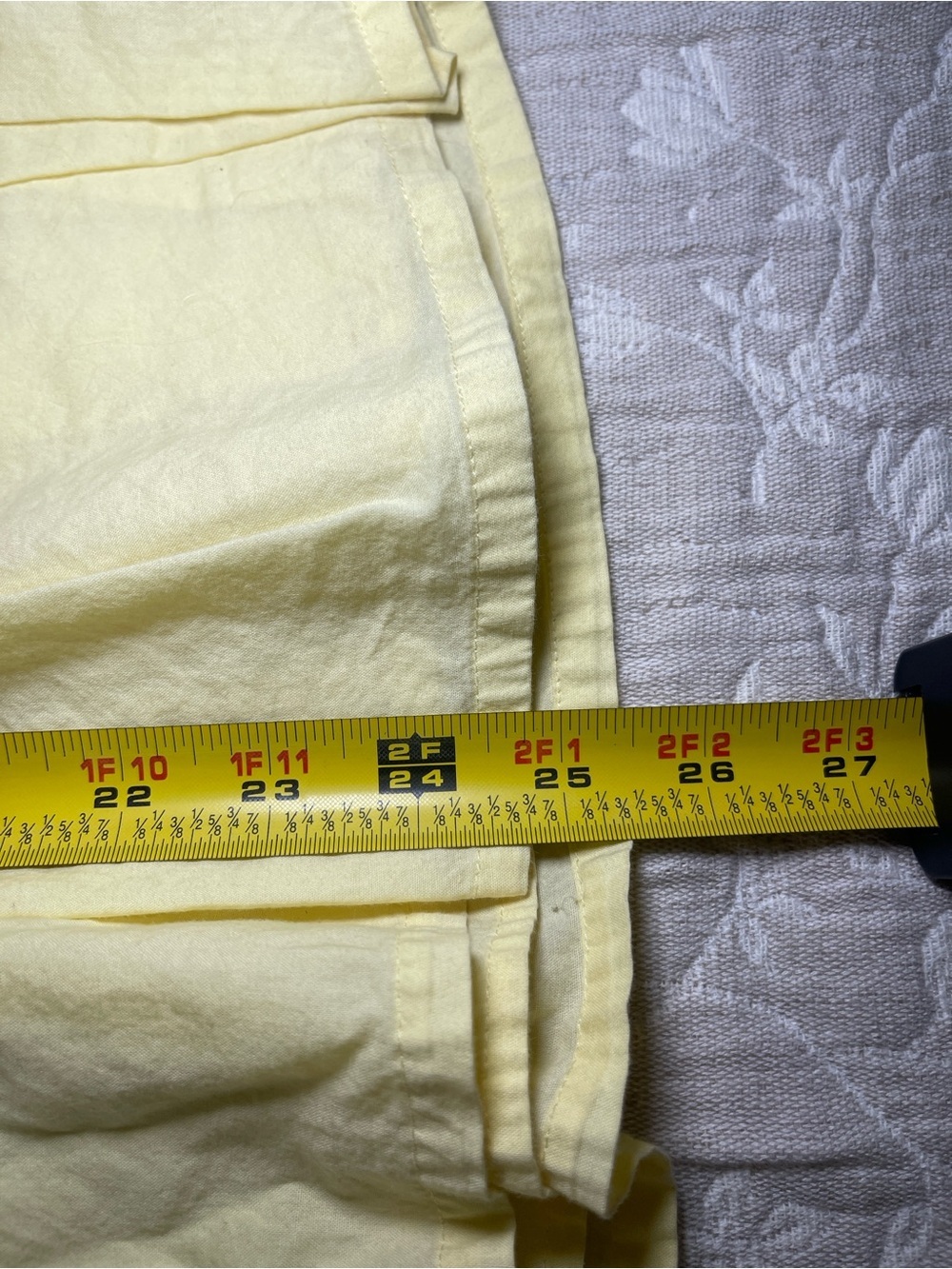 London Jean Women's Baby Yellow 100% Cotton Pleated Skirt Size 2 High Waist Belt - Picture 13 of 15